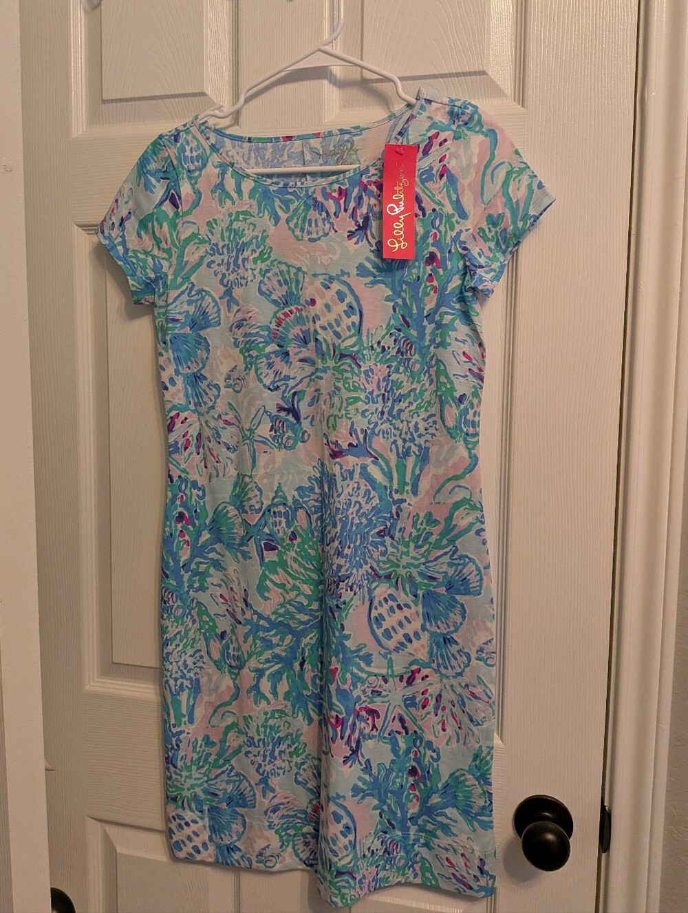 NWT Lilly Pulitzer Marlowe Dress in Amethyst Tint Craysea Short Sleeve Size XS